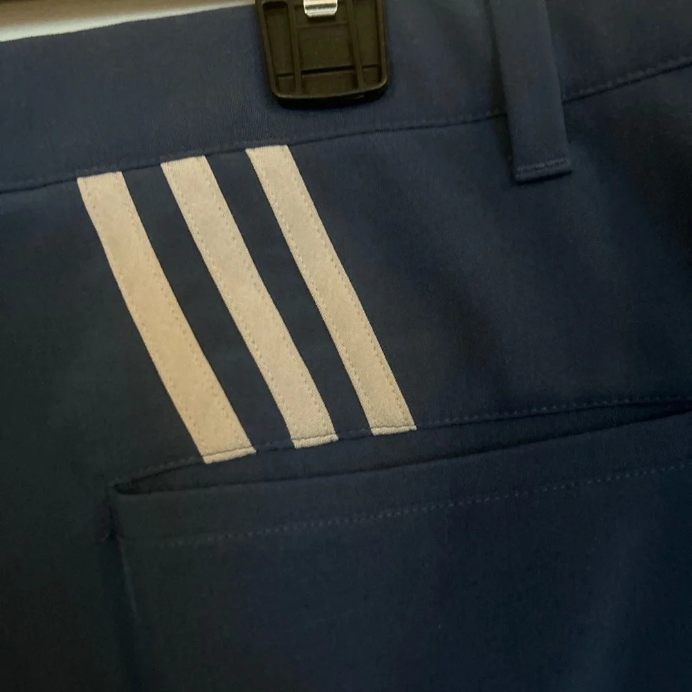 Adidas Golf Pants Blue Performance Lightweight 36X32
